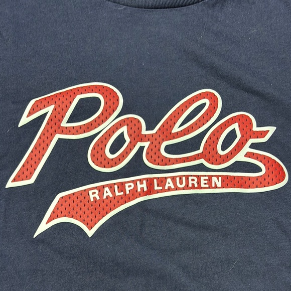Polo by Ralph Lauren Blue and Red Short Sleeve Tee - Picture 6 of 6
